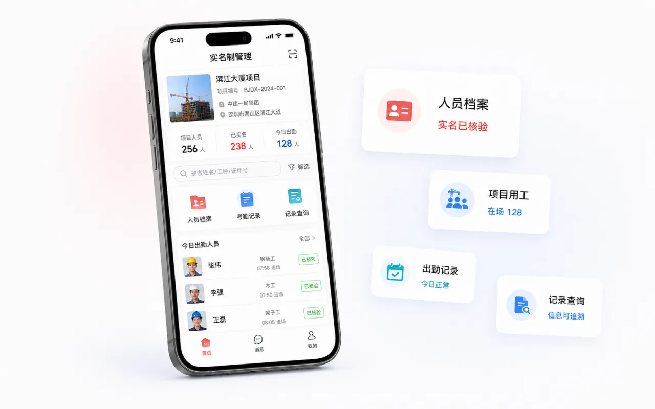 实名制管理系统产品展示